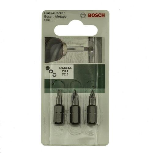 Набор бит (25 мм, LS, PH, PZ) Bosch XH SET, 3 шт.