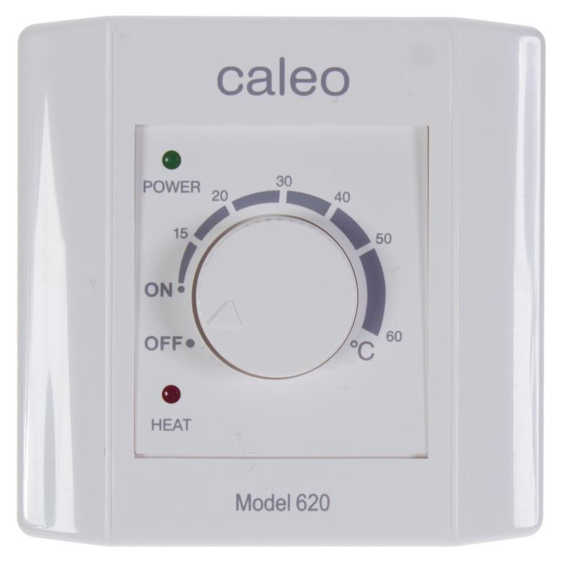 Терморегулятор для теплого пола Caleo 620 механический, 3500 Вт, цвет белый