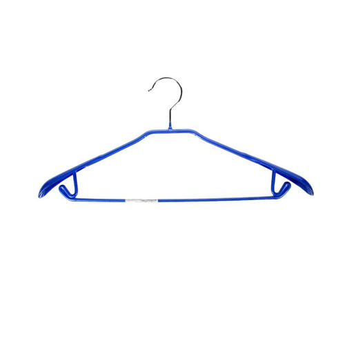 Плечики для легкой одежды резиновое покрытие размер 48-50 см металл цвет синий