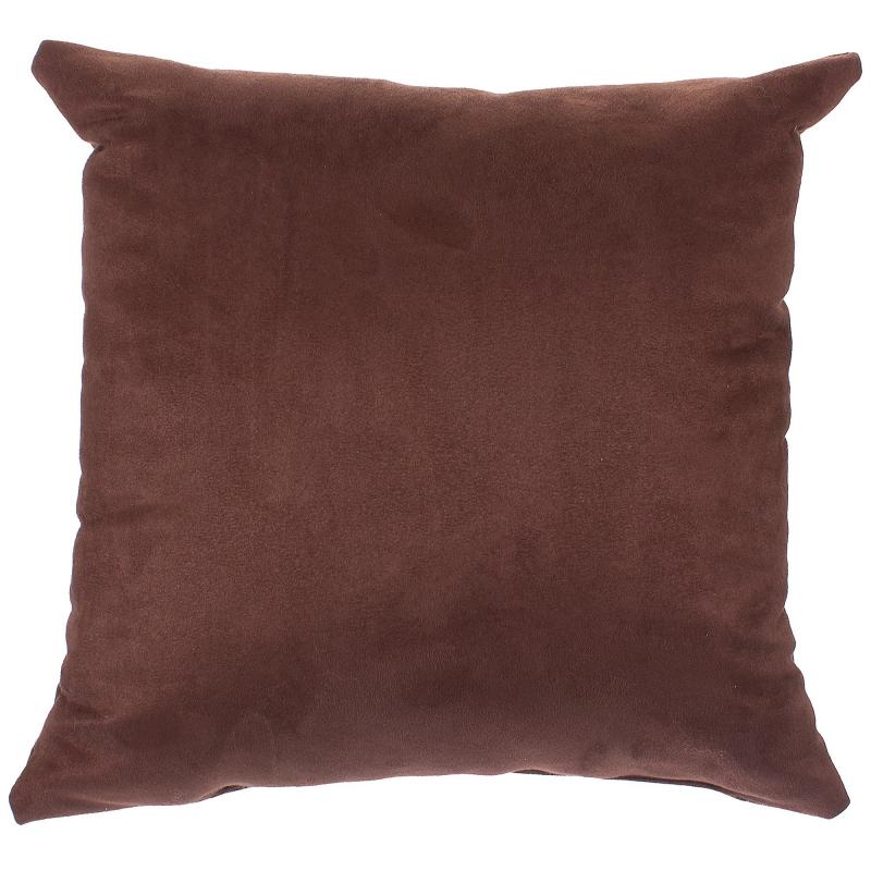 Подушка декоративная «Манчестер» 40х40 см цвет шоколадный