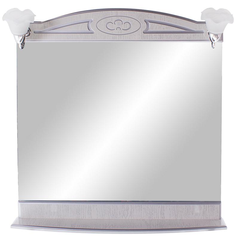 Зеркало «Луиза» 83 см цвет белое серебро