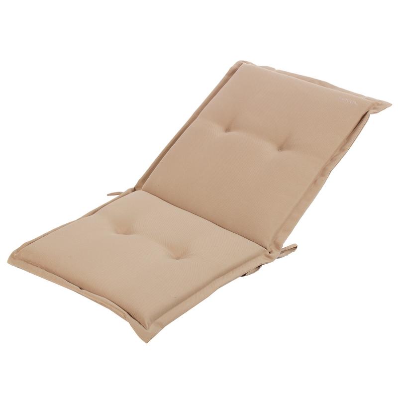 Подушка для стула серая 92х48х5 см, полиэстер