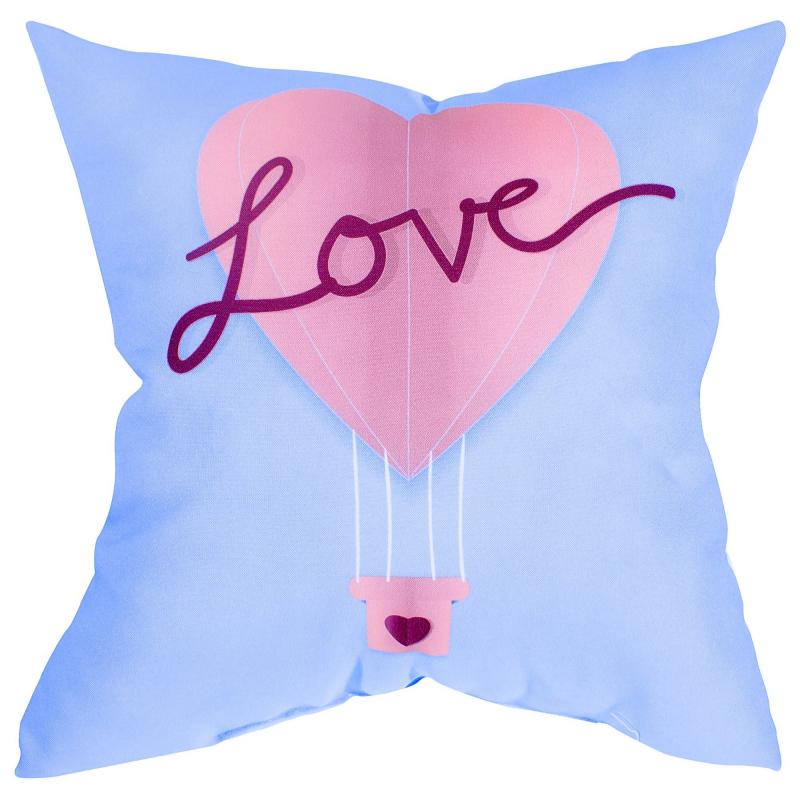 Подушка «Love» 40х40 см цвет розовый