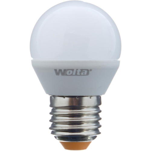 Лампа светодиодная Wolta шар E27 4 Вт 360 Лм свет тёплый белый