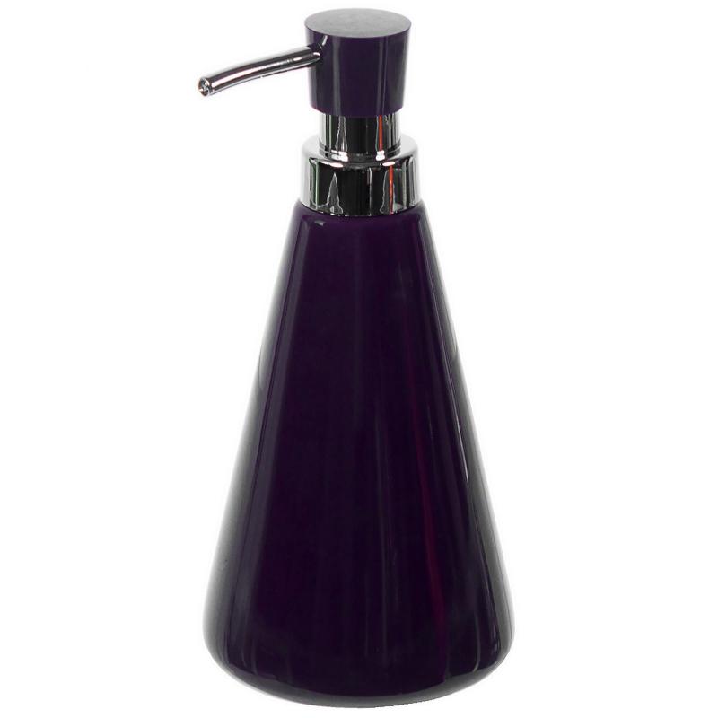 Дозатор для жидкого мыла настольный «Veta» керамика цвет фиолетовый