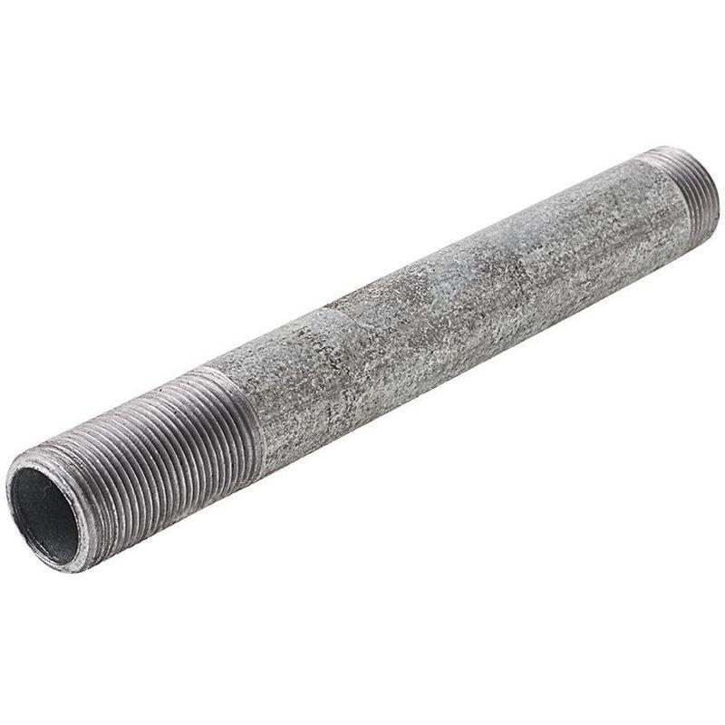 Сгон удлинённый d 15 мм L 0.3 м оцинкованная сталь