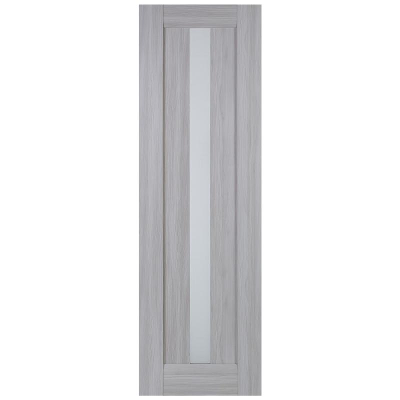 Полотно дверное остеклённое Челси 60x200 см, искусственный шпон, цвет ясень скандинавский