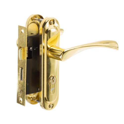 Ручка для входной двери Inspire Accord, с механизмом, цвет золото