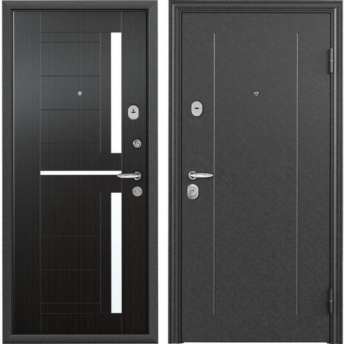 Дверь входная металлическая Контрол 2, 860 мм, левая, цвет тёмный венге