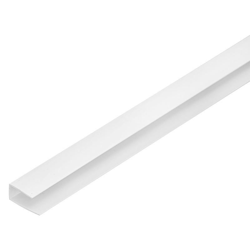 Профиль ПВХ стартовый для панелей 5 мм, 3000 мм, цвет белый