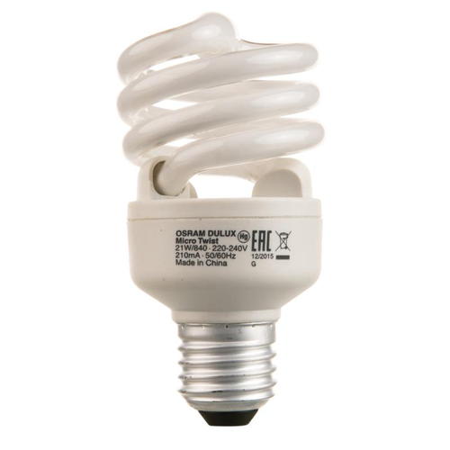 Лампа энергосберегающая Osram спираль E27 18 Вт свет холодный белый