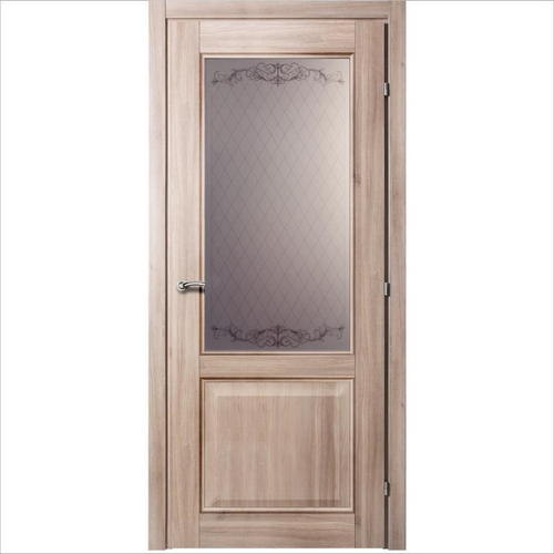 Дверь межкомнатная Катрин остеклённая CPL цвет акация 90х200 см (с замком)