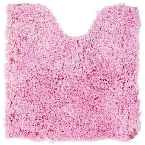 Коврик для туалета 55х55 см цвет розовый