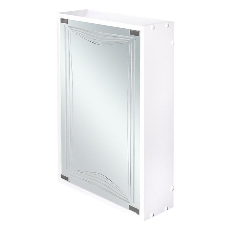 Шкаф зеркальный «NNZB2» 40 см цвет белый