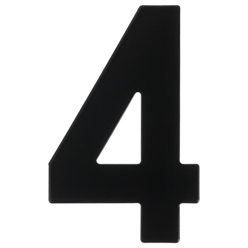 Цифра «4» Larvij большая цвет чёрный