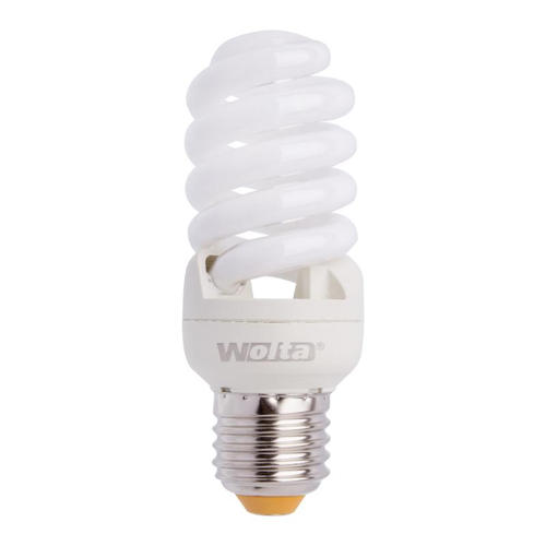Лампа энергосберегающая Wolta спираль E27 20 Вт свет холодный белый