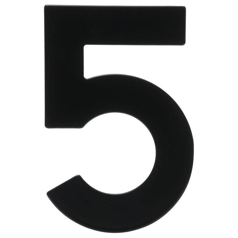 Цифра «5» Larvij большая цвет чёрный