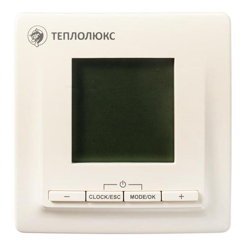 Терморегулятор для теплого пола Теплолюкс ТР 515 цифровой, 3500 Вт, цвет белый
