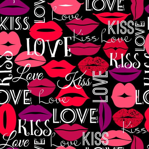 Холст 40х40 см «Love kiss»