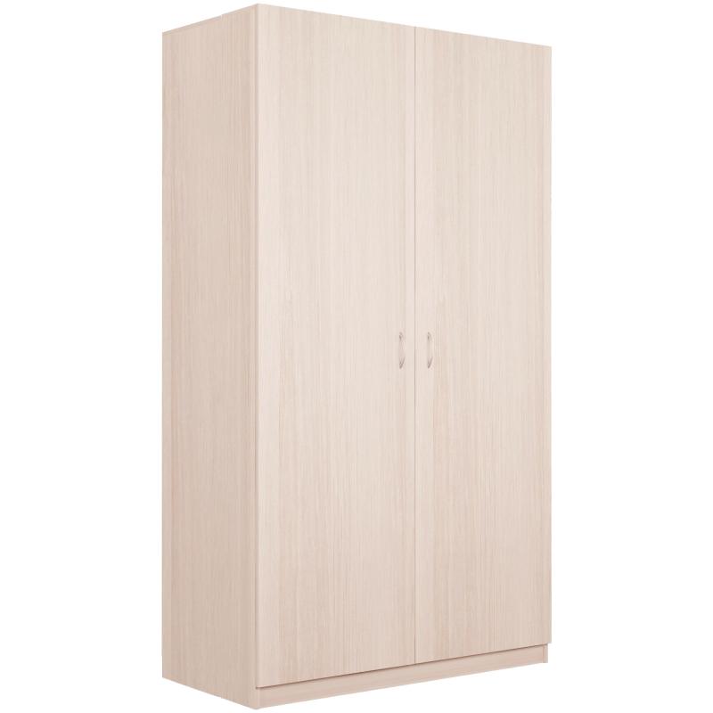 Шкаф распашной Турин, 212x120x60 см, дуб белёный