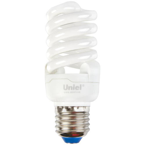 Лампа энергосберегающая Uniel спираль E27 15 Вт свет тёплый белый