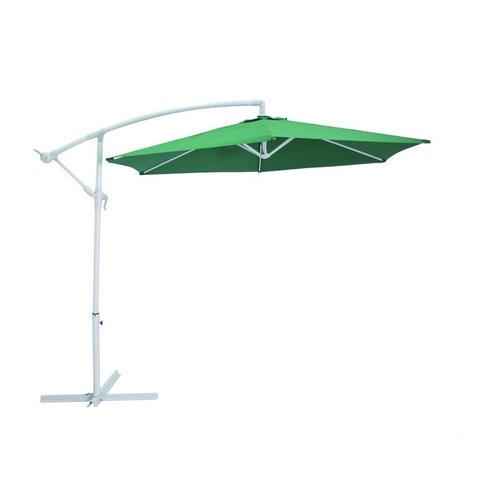 Зонт дачный 2.7 м зелёный подвесной на подставке, металлполиэстер