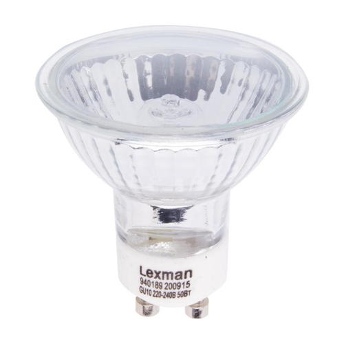 Лампа галогенная Lexman GU10 50 Вт свет тёплый белый
