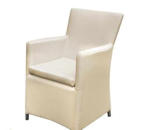 Кресло садовое «Тауэр», 570x820x635 мм, металлткань, цвет светло-бежевый