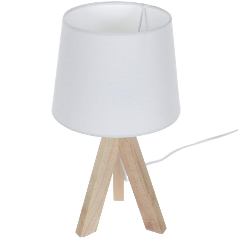Настольная лампа Inspire Belle-Ile 1xE14x40 Вт, деревоткань, цвет белый