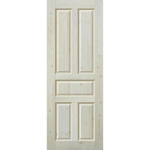Дверь межкомнатная глухая Кантри 80x200 см, массив хвои, цвет натуральный