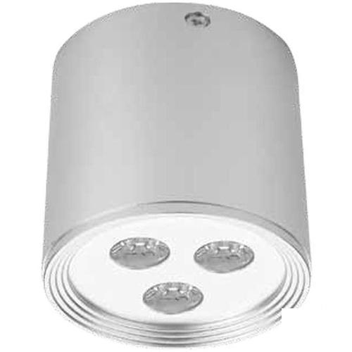 Спот встраиваемый светодиодный Power Light Stamm 3x1 Вт, матовый алюминий, цвет голубой
