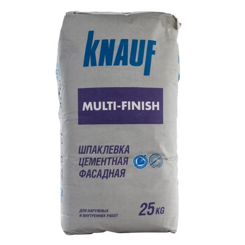 Шпаклёвка цементная Knauf Мульти-Финиш Фасад, 25 кг