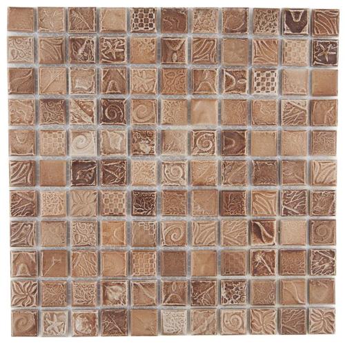 Мозаика Artens, 29.7х29.7 см, керамика, цвет коричневый