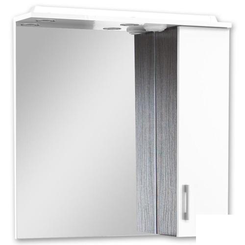 Шкаф зеркальный «Равенна», 75 см, ЛДСПМДФ, цвет белыйвенге