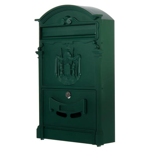 Ящик почтовый Standers MB-002-G, алюминийсталь, цвет зелёный