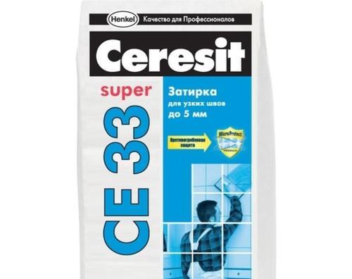 Затирка Ceresit СЕ 33, 2-5 мм, 2 кг, цвет антрацит