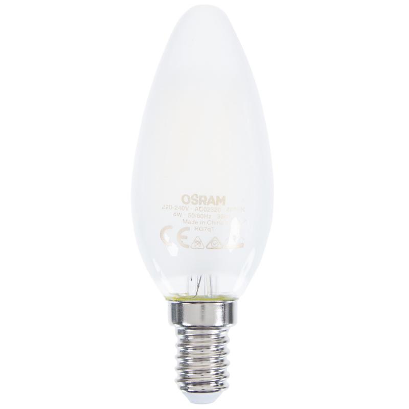 Лампа светодиодная Osram свеча E14 4 Вт 470 Лм свет холодный белый
