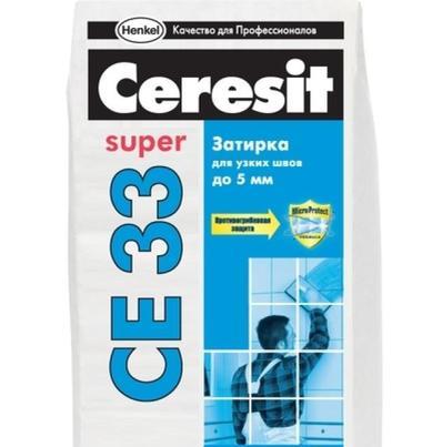 Затирка Ceresit СЕ 33, 2-5 мм, 2 кг, цвет кирпич