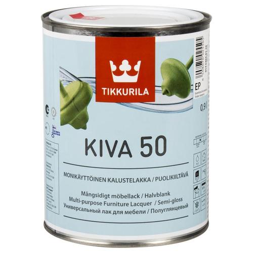 Лак для мебели акриловый полуглянцевый Tikkurila Kiva 50 0.9 л