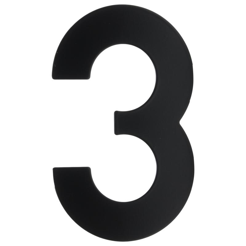 Цифра «3» Larvij большая цвет чёрный
