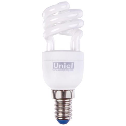 Лампа энергосберегающая Uniel спираль E14 9 Вт свет тёплый белый