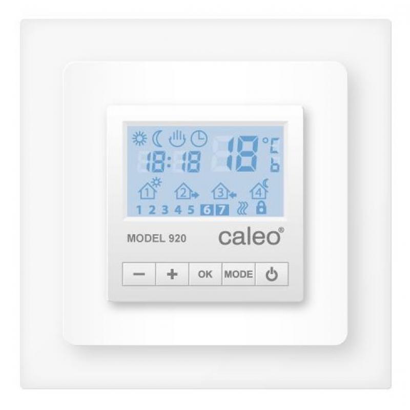 Терморегулятор для теплого пола Caleo 920 цифровой, 3500 Вт, цвет белый