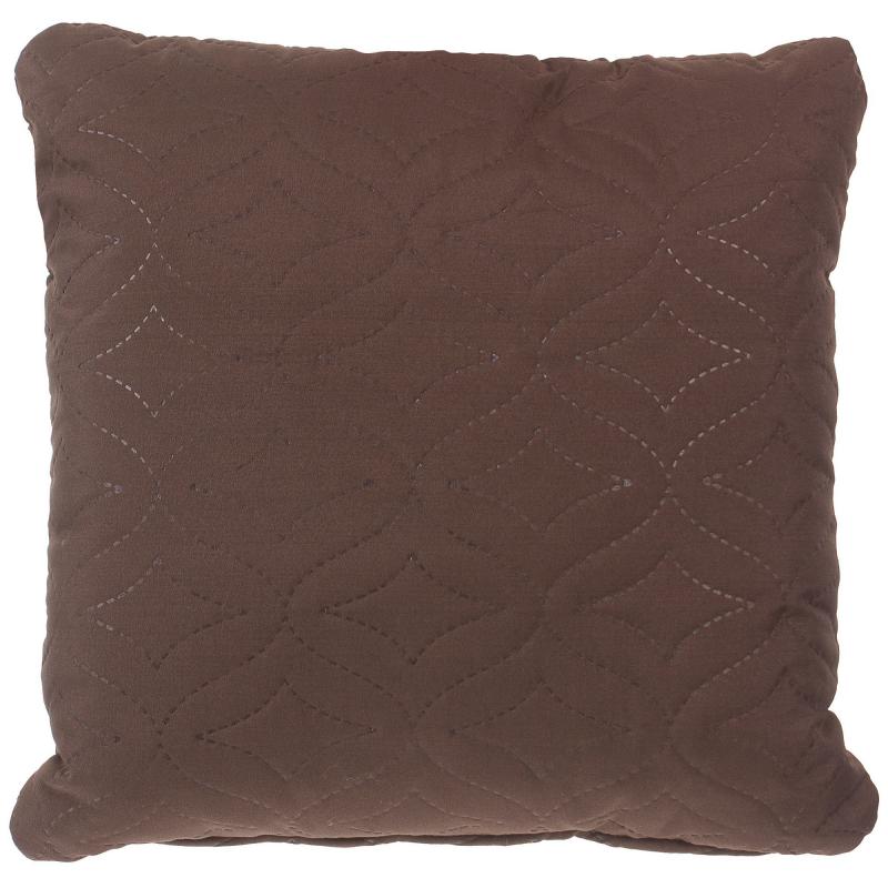 Подушка стёганая «Melissa» 40х40 см цвет коричневый