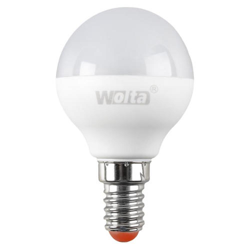 Лампа светодиодная Wolta simple шар E14 6 Вт 500 Лм свет тёплый белый