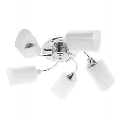 Люстра Ricco 5xE27x60 Вт, металлстекло, цвет хромбелый