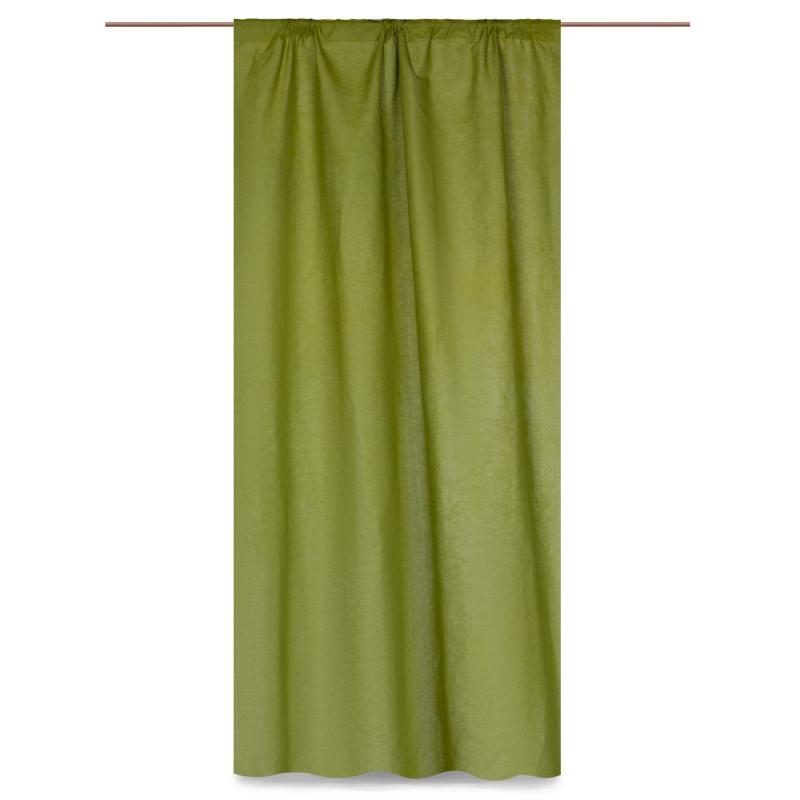 Штора на ленте «Весенняя зелень» 145х260 см цвет зелёный