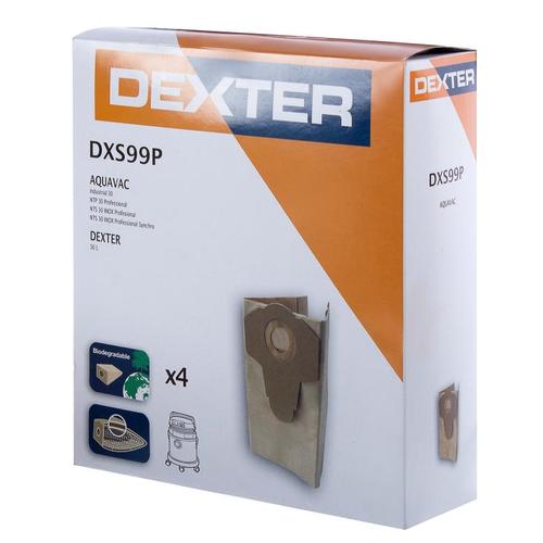 Мешки одноразовые для пылесоса Dexter DXS99P, 4 шт.