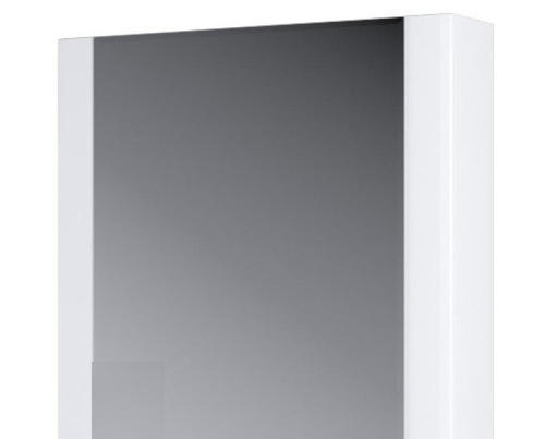 Шкаф зеркальный Фема Сталь «Квадро», 70 см, МДФ, цвет белый