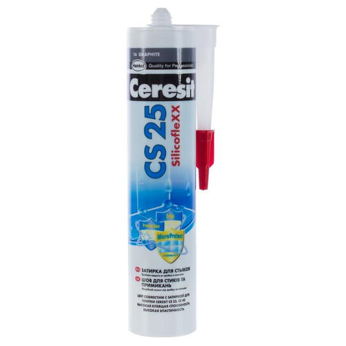 Затирка цементная Ceresit CS 25, цвет графит