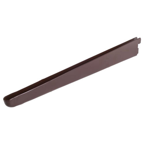 Кронштейн прямой двухрядный, 37 см, нагрузка до 55 кг, цвет коричневый